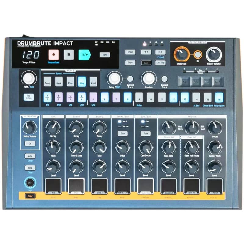Arturia DrumBrute Impact | Analog Drum Machine with 10 Retro Sounds image 1