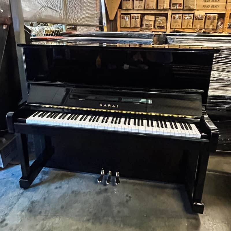 Kawai BL-12 Upright Piano – Glossy Black image 1