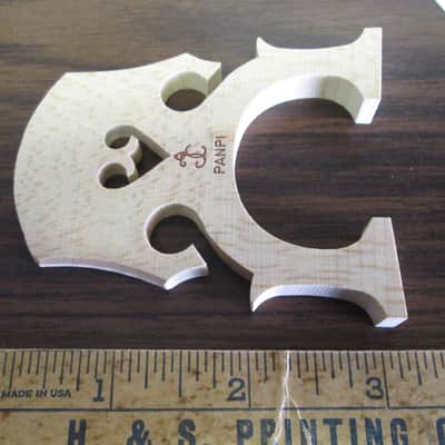 Panpi 1/4 cello bridge (see photos) 2010s natural NEW OLD Stock image 2