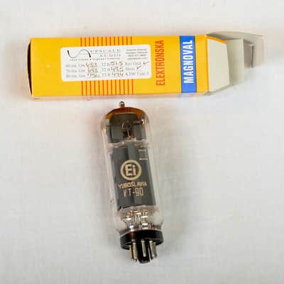 Quad (4) Vintage Magnaval KT90 Power Tubes – Made in Yugoslavia – Tested & Working image 7