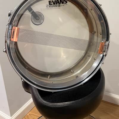 Ludwig No. 400 Super-Ludwig 5x14" 10-Lug Brass Snare Drum with Keystone Badge 1960 - 1963 - Chrome-Plated image 6