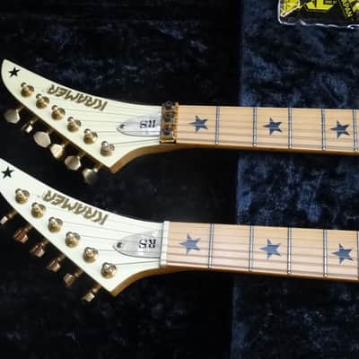 Kramer Richie Sambora Stars White Double Neck 1980's Bon Jovi Vibe image 3