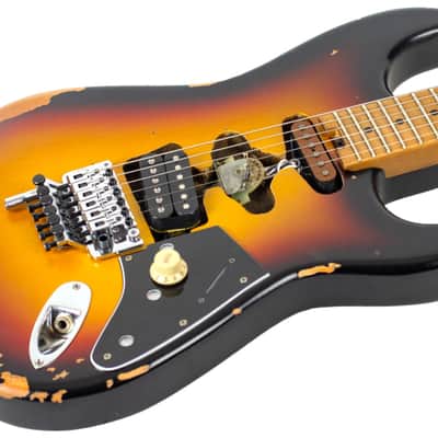 New EVH Limited Edition Relic Series Frankenstein "Frankie" Vintage Sunburst #EVH2114799 image 2