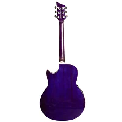 Lindo ORG-SL SlimLine Purple Electro Acoustic Guitar with Preamp and Chromatic Tuner - Designed in the UK image 4