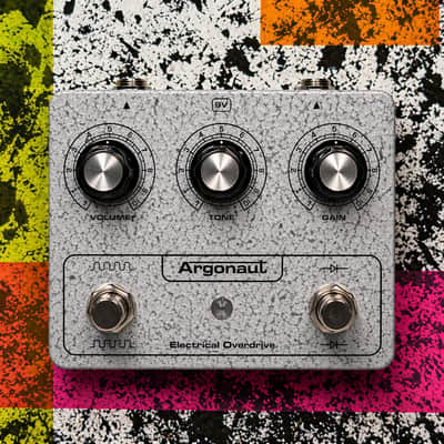 Argonaut Guitar Components Electrical Overdrive - Silver/White Hammertone image 1