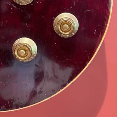 "The Road Warrior":  1975 Gibson Les Paul - Wine Red, Kahler Tremolo image 5