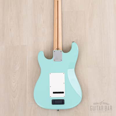 1996 Fender Stratocaster ST-Champ10 ST-CH-435 Mini Electric Guitar Sonic Blue w/ Built-In Speaker, Japan MIJ image 2