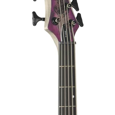 Schecter Riot 5 Left-Handed 5-String Bass Guitar Satin Aurora Burst image 4