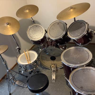 Tama Imperialstar 1970s-80s - Dark Cherry Red image 8