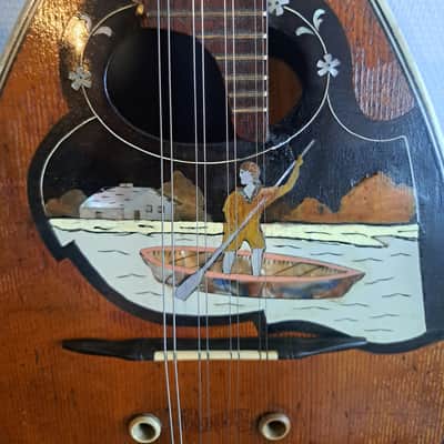 VOOTLANDSPERLE (VOGTL) Old "Boat" Mandolin 1920s image 3