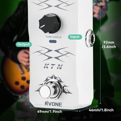 RVONE Noise Gate Guitar Pedal, Intelligent Noise Suppressor Pedal with Smart Threshold Control, Noise Killer Guitar Pedal, True Bypass & Aluminum Case, Analog Guitar Effects Pedal image 7