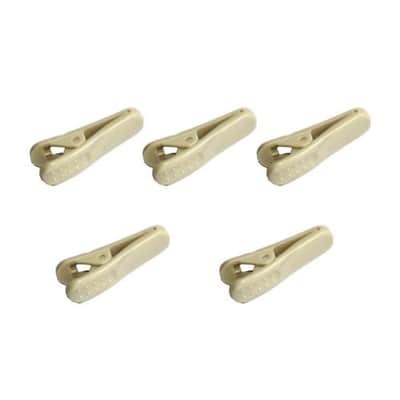YPA MMC35 BEIGE Mic Clip FOR Headset Tie-clip Lapel Microphone Cable 5PCS - Black image 1