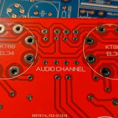 Tube Mono Amplifier 2xEL34 PP / 35Wrms ReDesign PCB (Elektor) PCB image 2
