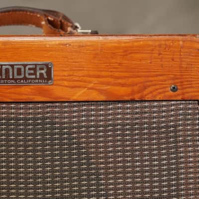 1954 Fender 5D3 Wide Panel Tweed Deluxe 1x12 Combo Amplifier #58997 image 4