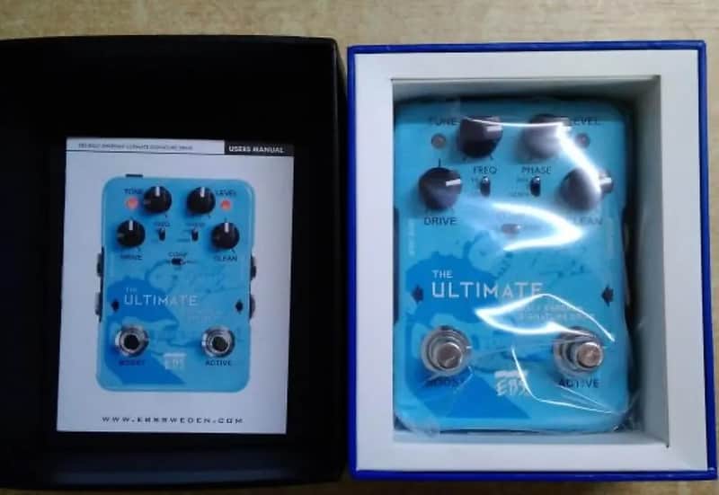 EBS Billy Sheehan Ultimate Signature Drive Pedal w/ Original box & paperwork image 1