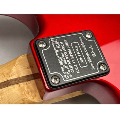 Schecter USA Customshop Sultan "Mark Knopfler" Candy Red image 13