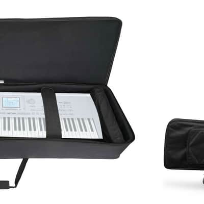 Rockville 88 Key Slim Padded Rigid Keyboard Gig Bag Case For KORG Pa1X PRO