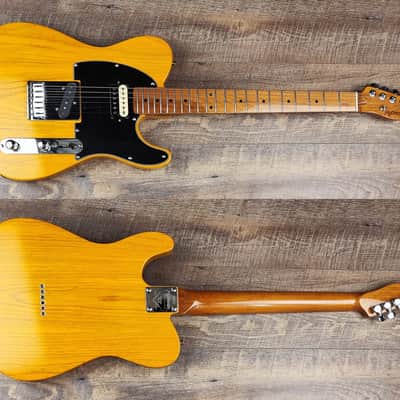 MyDream  Partcaster Custom Built - Telecaster Swamp Ash Butterscotch SD Zebra SH-1N image 2