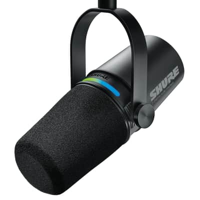 Shure MV7i Smart Microphone with Built-in Audio Interface - Podcast & Musician Mic with 2 Channels, XLR and 1/4", USB-C for Mac/PC/Phone, Advanced DSP Features, All-Metal Design, Auto Level Mode image 1