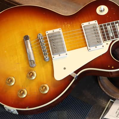 Unplayed! 2021 Custom Shop Murphy Lab '59 Les Paul Standard Reissue Electric Guitar Heavy Aged Slow Iced Tea Fade + COA OHSC image 6