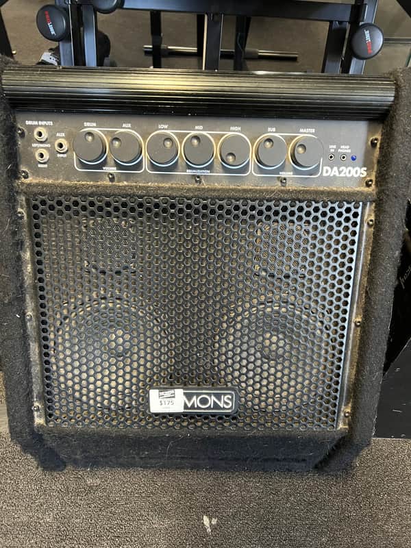 Simmons DA200S Electronic Drum Set Monitor 2010s - Black image 1