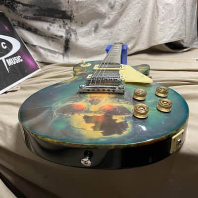 Carols Universal Music Custom Skull Singlecut Electric Guitar image 8