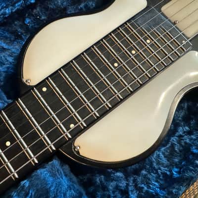 Rickenbacker Electro Model B Lap Steel 1940s Black Bakelite with White Plates with 1930s Matching Amp image 7