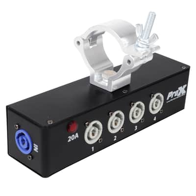 2x Pro X Power Center Four-Way PowerCON Compatible Splitter Delivers Power For Up To 4 Fixtures image 4