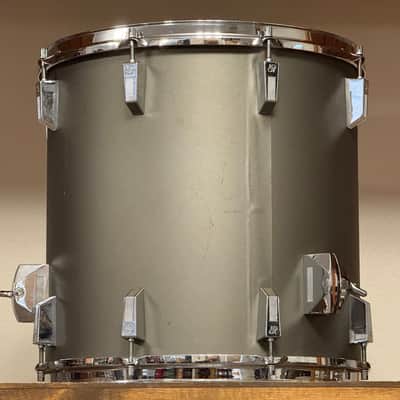 1980's Sonor Performer 16" Hi-tech Grey 16x16 Floor Tom image 7