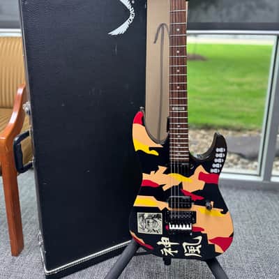 2013 ESP LTD GL-200K George Lynch Signature - Black with Kamikaze Graphic image 2