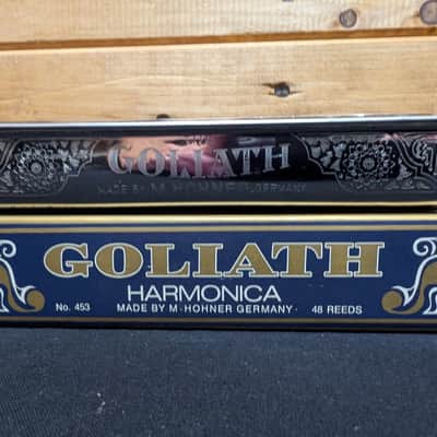 Hohner Goliath No. 453 48-reed harmonica, excellent condition image 2