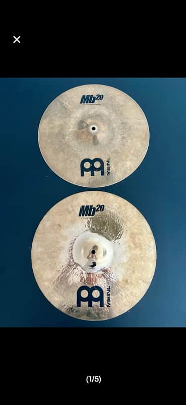 Meinl 15" Mb20 Heavy Soundwave Hi-Hat (Pair) 2010s - Brilliant image 1