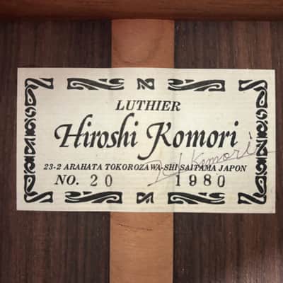 Hiroshi Komori No.20 Spruce/Indian Rosewood Vintage 1980 Japan image 3