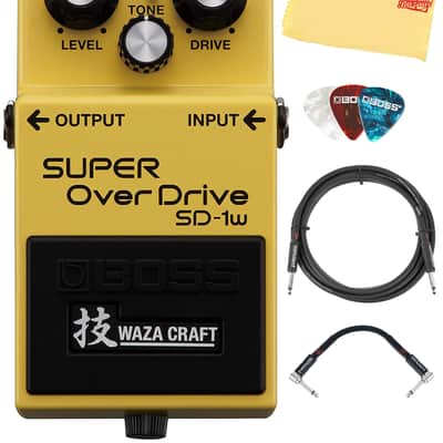 Boss SD-1W Waza Craft Super Overdrive w/ Instrument Cable image 1