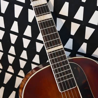 ✴️ Video Incl. – Restored 16'' Pre-War Schönbach German/Czech Archtop, 1930s – Perfect Playability, Great Condition and Sound image 7