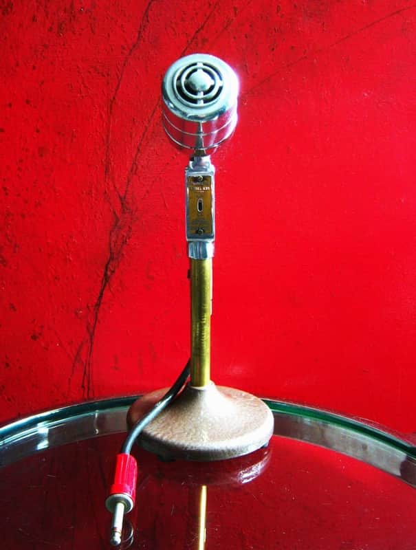 Vintage RARE 1940's Electro-Voice 635 / 630 Omnidirectional Dynamic Microphone Dual Z w accessories image 1