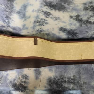 Vintage RARE 1960's Harmony, Kay Silvertone Soft Shell Acoustic Guitar Case Brown White image 4