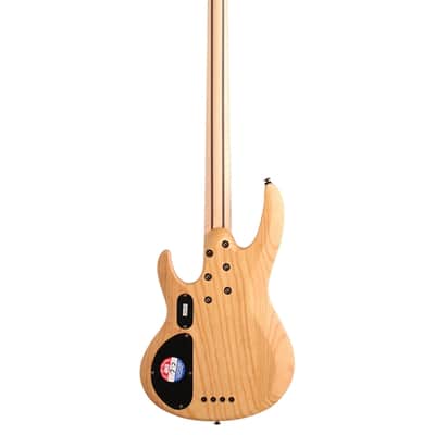 ESP LTD B204 Fretless Electric Bass Guitar Natural Satin image 5
