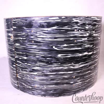 Ludwig 22x14"Bass Drum Shell 3Ply Bowling Ball BOP Black Oyster Pearl Vintage 70 image 6