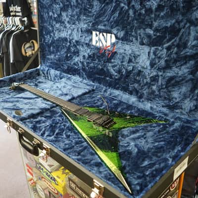 ESP USA V-II FR Alien Blood Splatter 6-String Electric Guitar w/ Hard Case (2025) image 4