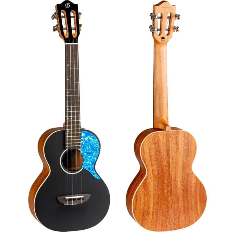 Flight IRIS TENOR BK Solid Spruce Top Okoume Neck 4-String Tenor Ukulele w/Padded Gig Bag image 1