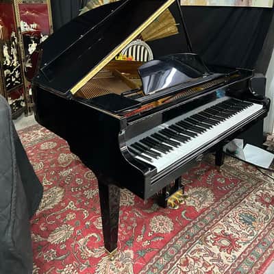 Wurlitzer C143 Grand Piano – 4'7", Glossy Black image 1