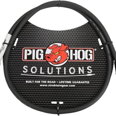 Pig Hog PX4T3 XLR Male to 1/4" TRS Instrument Cable, 3 Feet