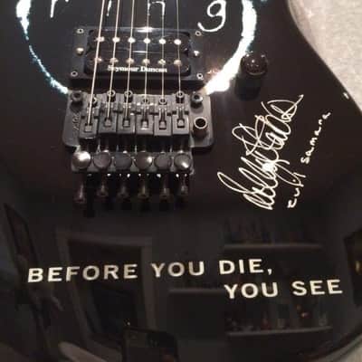 SIGNED Horror Movie Guitar Memorabilia The Ring Movie Graphic SAMARA Kelly Stables San Dimas PROOF image 4