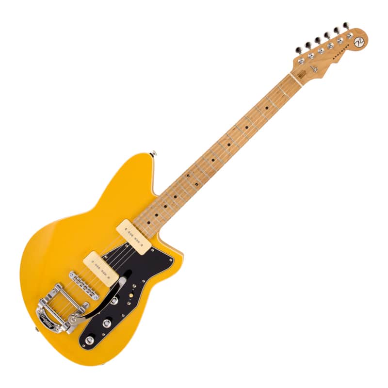 Reverend Jetstream 290 Bigsby Electric Guitar, Vintage Yellow image 1