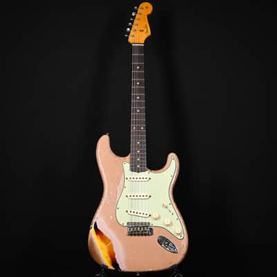 Fender Custom Shop Limited Edition '59 Stratocaster Super Heavy Relic- Aged Dirty Shell Pink/ Chocolate 3 Tone Sunburst 2025 (CZ585212) image 2