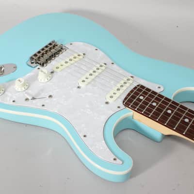2018 Fender Made In Japan Limited Edition FSR Hybrid II Aerodyne Stratocaster Daphne Blue w/HSC image 9