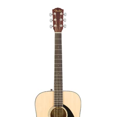 Fender CD-60S Dreadnought Acoustic Guitar - Natural w/ Walnut FB image 5