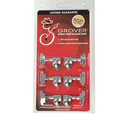 Grover 109C  Super Rotomatic Tuning Machines 3 +3 Chrome Finish image 1