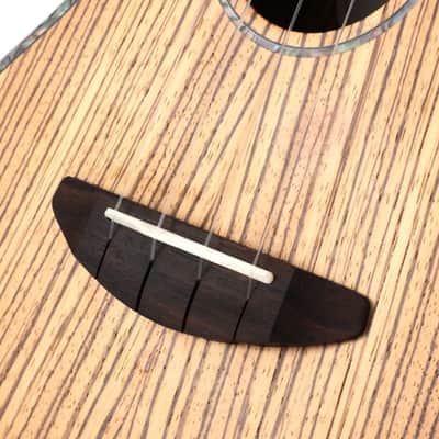 Zebrawood Body 23 inch Concert Ukulele with Ukulele Set Tuner Strap Nylon Strings image 8